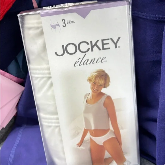 Jockey 2  3-Pack Bikini Briefs in Yellow, Blue & White Polka Dot elance undies - Picture 3 of 9